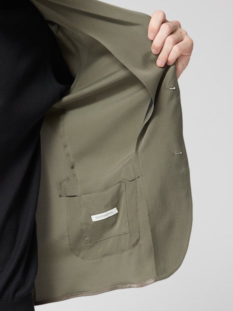 【セットアップ対応】シルクツイルストレッチジャケット