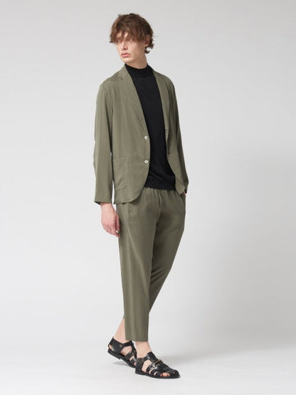 【セットアップ対応】シルクツイルストレッチジャケット