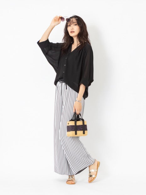 【STORY×qualite】ジョーゼットカーデブラウス