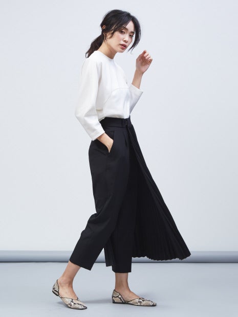 【3WAY】ハーフプリーツパンツ