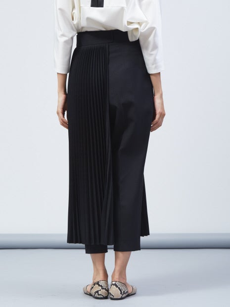 【3WAY】ハーフプリーツパンツ