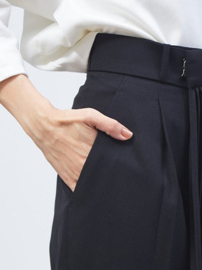 【3WAY】ハーフプリーツパンツ