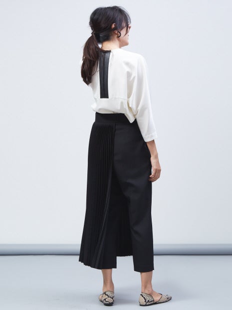 【3WAY】ハーフプリーツパンツ