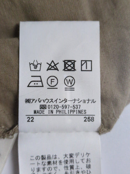 コットンリネンボイルギャザーブラウス