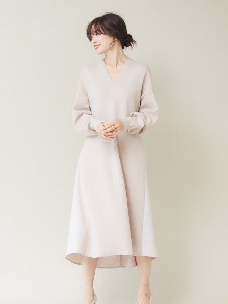 スウェットライクドッキングワンピース