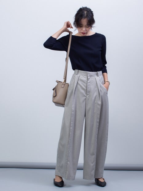 ドットジャガードパンツ