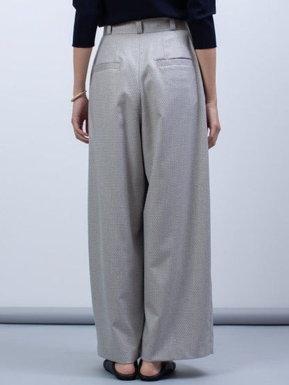 ドットジャガードパンツ