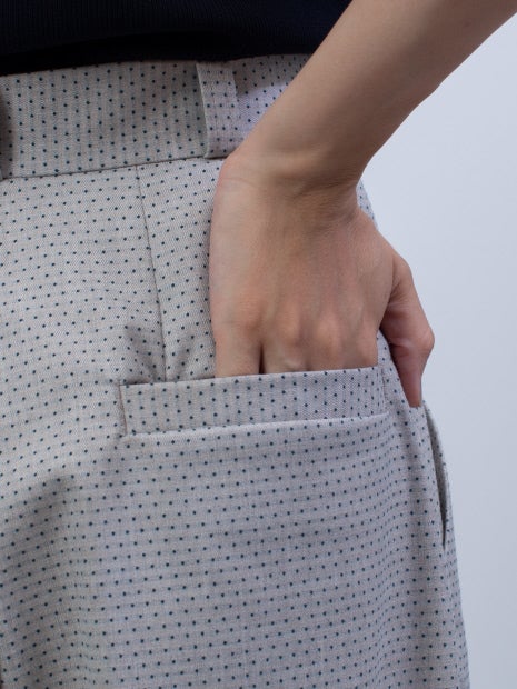 ドットジャガードパンツ