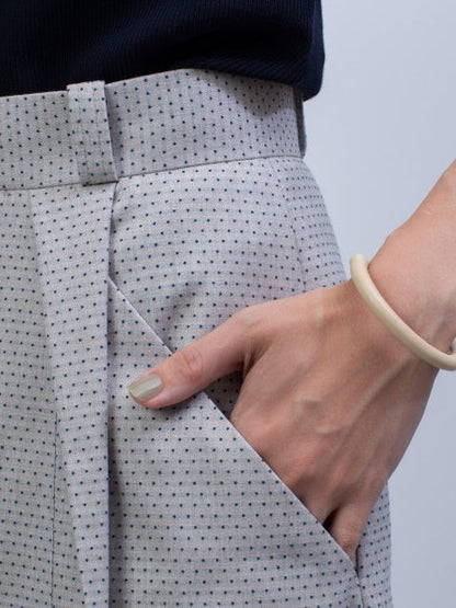 ドットジャガードパンツ