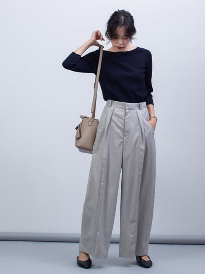 ドットジャガードパンツ