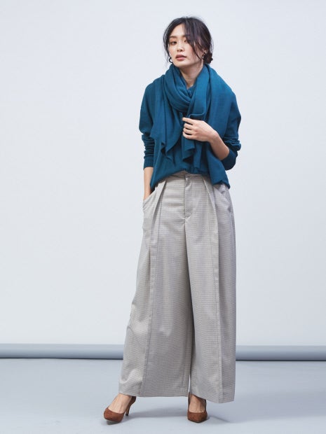 ドットジャガードパンツ