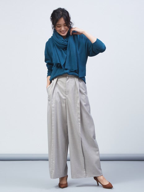 ドットジャガードパンツ