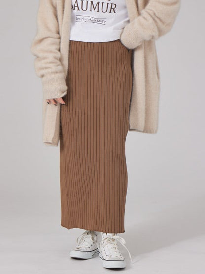ストレッチリブニットスカート