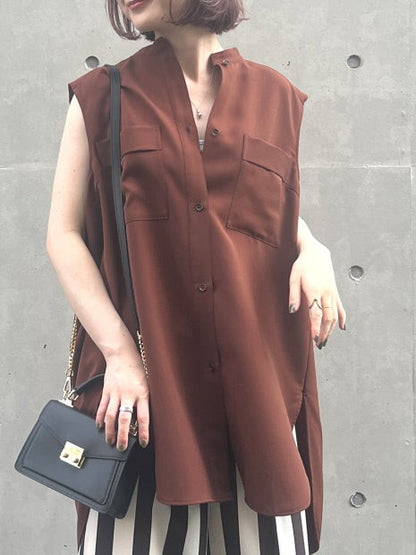 【セットアップ対応】ノースリブラウス