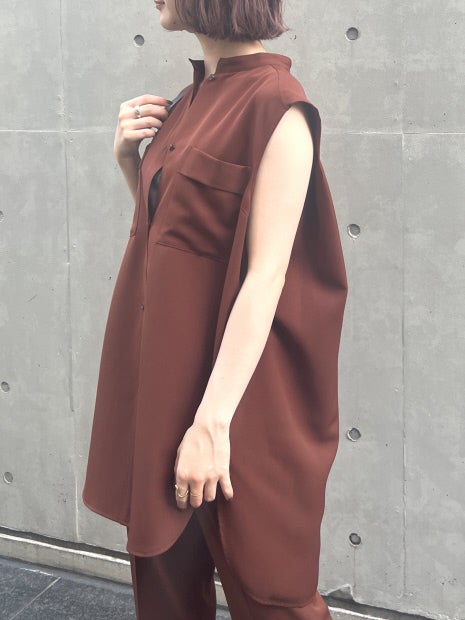 【セットアップ対応】ノースリブラウス