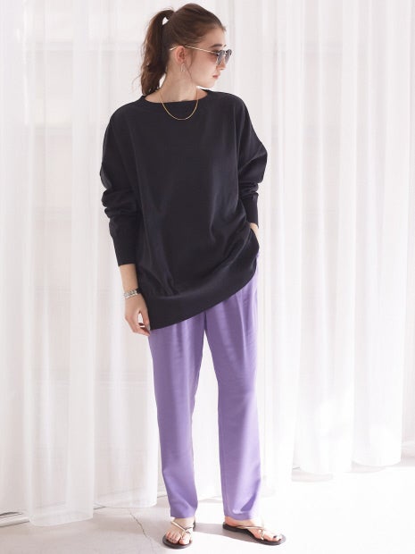 ルージュ・ヴィフ ラクレ（Rouge vif la cle）/サテンイージーパンツ2 Rouge vif la cle | サテンイージーパンツ2 | パンツ – ReLIKE