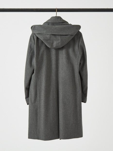 【イタリアMANNELLI社】フーディーステンカラーコート