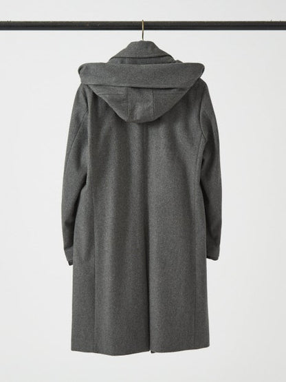 【イタリアMANNELLI社】フーディーステンカラーコート