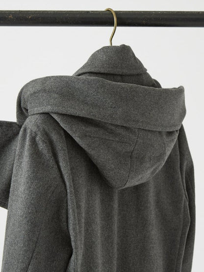 【イタリアMANNELLI社】フーディーステンカラーコート