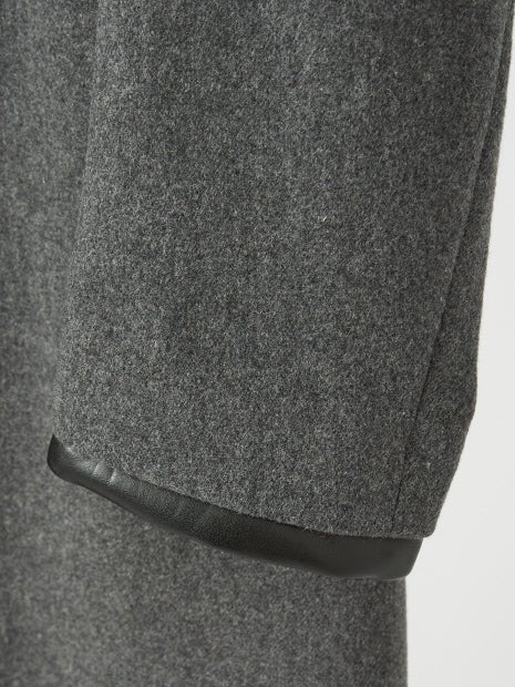 【イタリアMANNELLI社】フーディーステンカラーコート