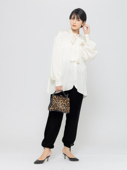 リボンデザインシャツブラウス