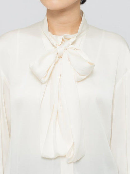 リボンデザインシャツブラウス