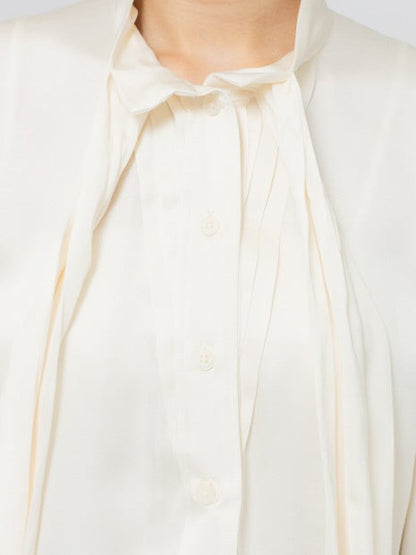 リボンデザインシャツブラウス