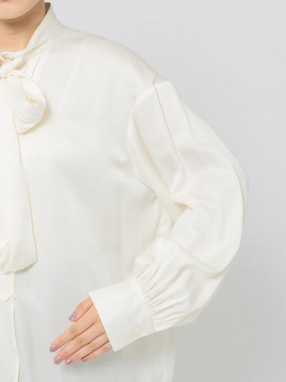 リボンデザインシャツブラウス