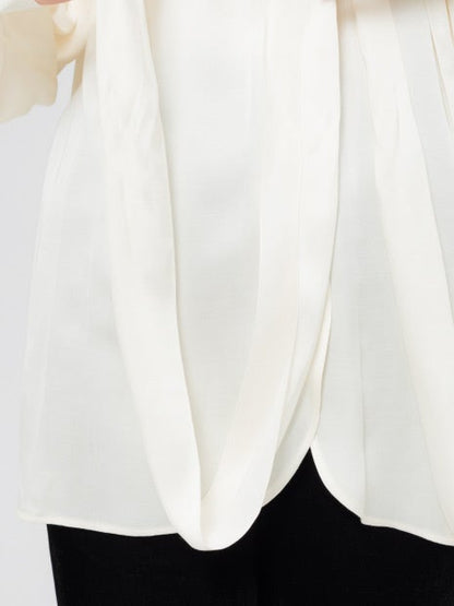 リボンデザインシャツブラウス