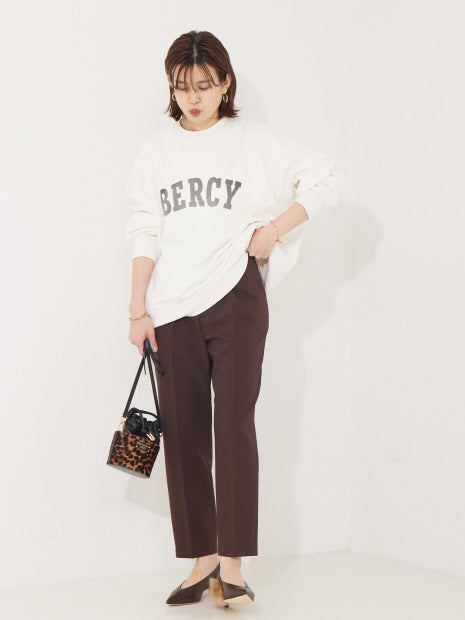 【XSサイズ展開】【セットアップ対応】ウールタッチテーパードパンツ