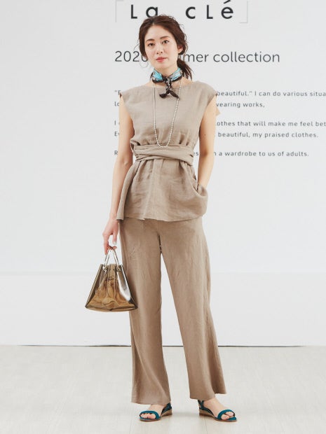 麻製品染パンツ