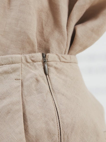 麻製品染パンツ