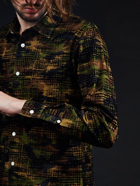 フロッキーチェックシャツ