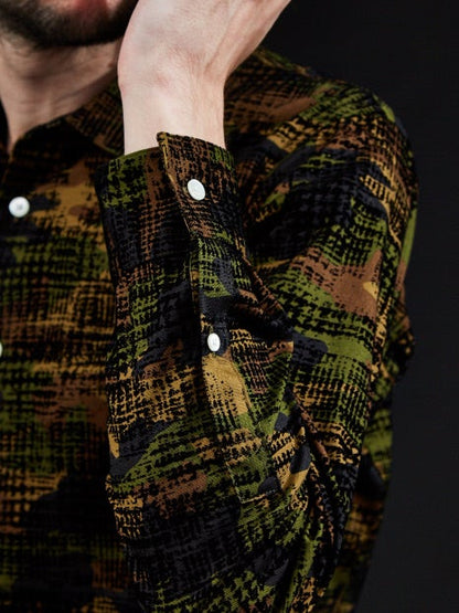 フロッキーチェックシャツ