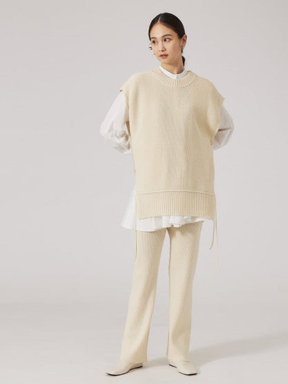 2way片畦ニットベスト