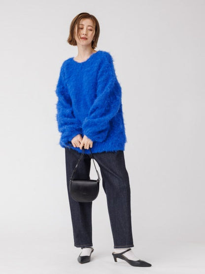 シャギー ニットプルオーバー