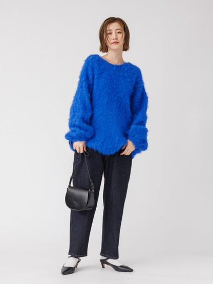 シャギー ニットプルオーバー