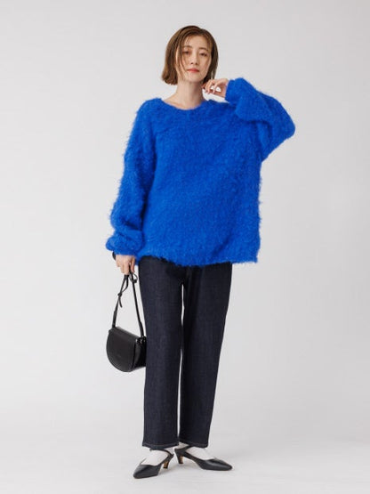 シャギー ニットプルオーバー