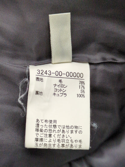 スタンドフードウールコート