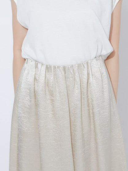 クラッシュサテンドレープパンツ