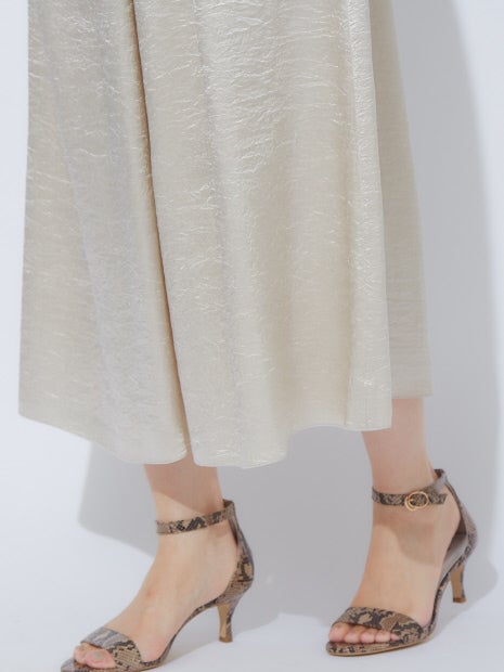 クラッシュサテンドレープパンツ