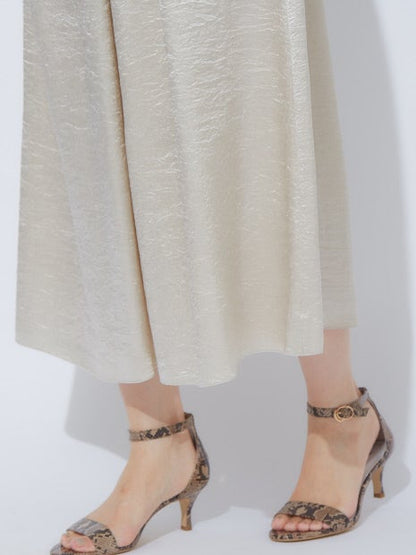 クラッシュサテンドレープパンツ