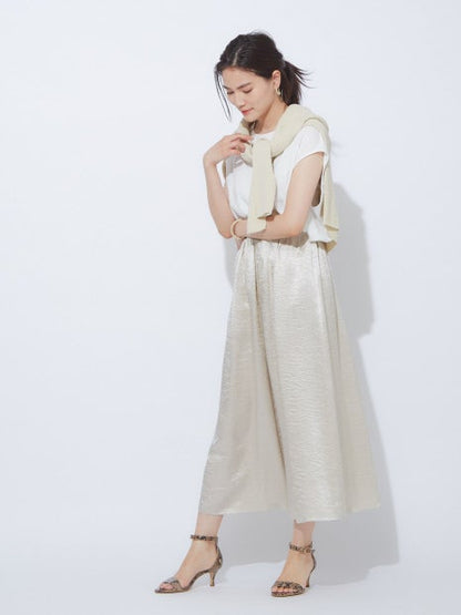 クラッシュサテンドレープパンツ