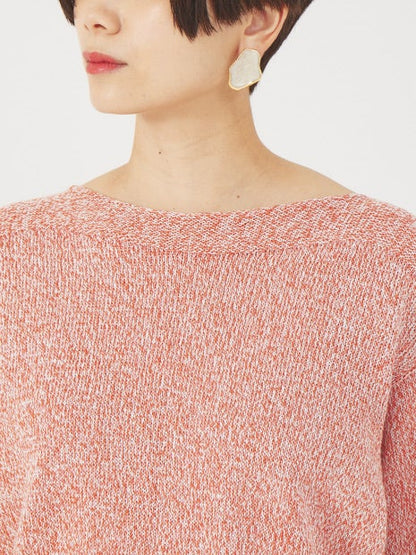 ギマコットンボートネックニット