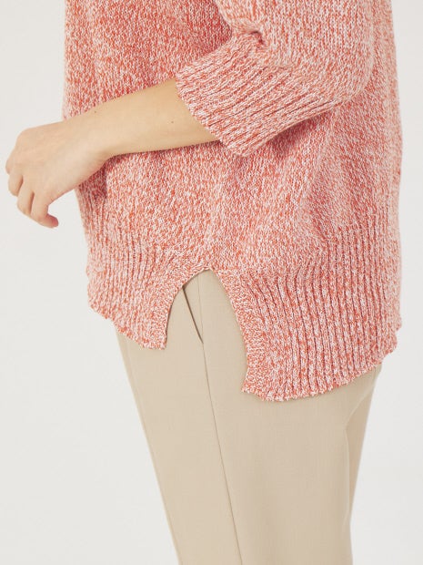 ギマコットンボートネックニット