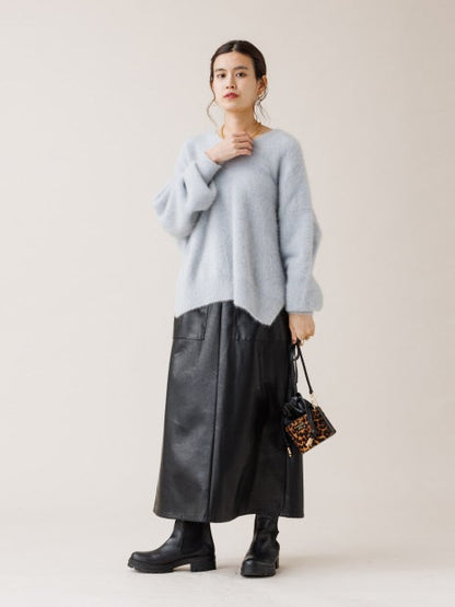 FOX&Cashmere Vネックゆったりプルオーバー