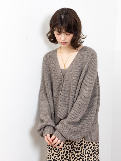 W混アンサンブルニット