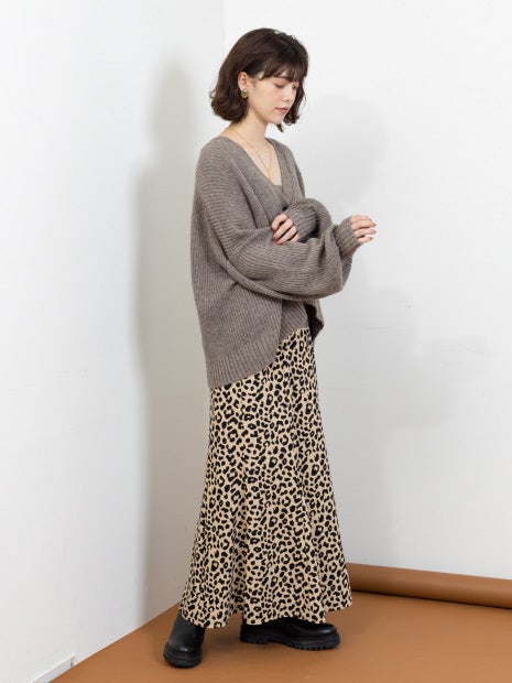 W混アンサンブルニット