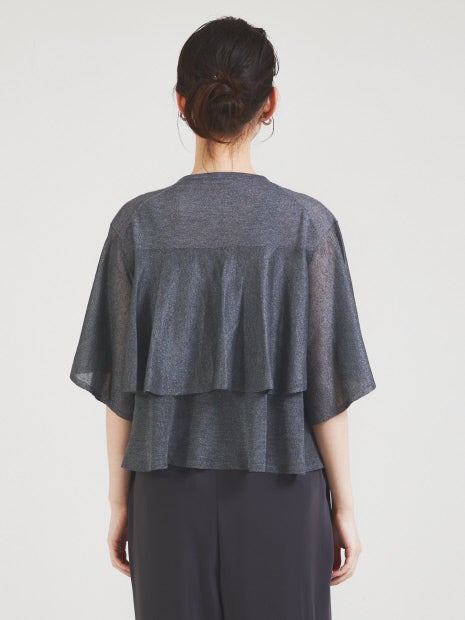 ラメフレアニットプルオーバー