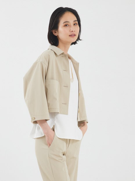2WAYストレッチシャツブルゾン